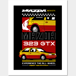 Mazda 323 GTX Racing Heritage Posters and Art